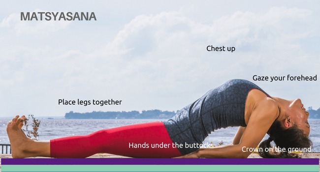 matsyasana menstrual pain