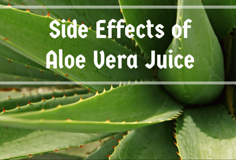 Side Effects of Aloe Vera Juice Ayurvedum