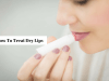 how to treat dry lips